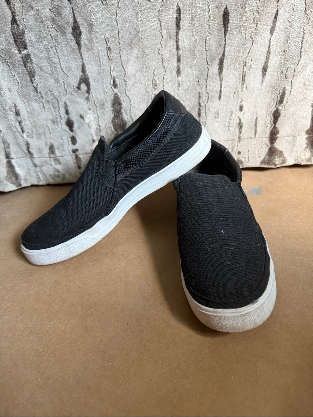 Nike Black Slip-On Canvas Loafers